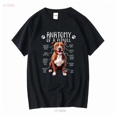 NEW LIMITED Anatomy Pitbull Dog Cute Pittie Lover Pit Bull Owner T Shirt S 5XL Long or Short Sleeves Vintage Washed Unisex
