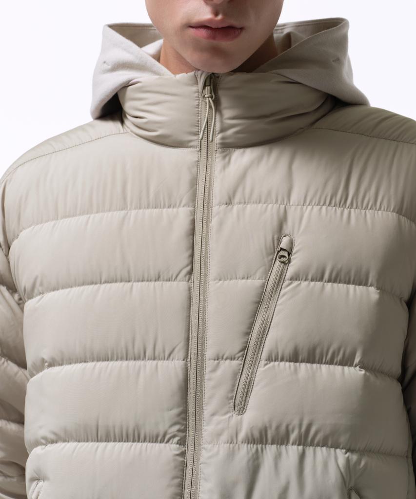 Musinsa Standard [City Leisure] High-Neck Light Down Jacket [Dusty Beige]