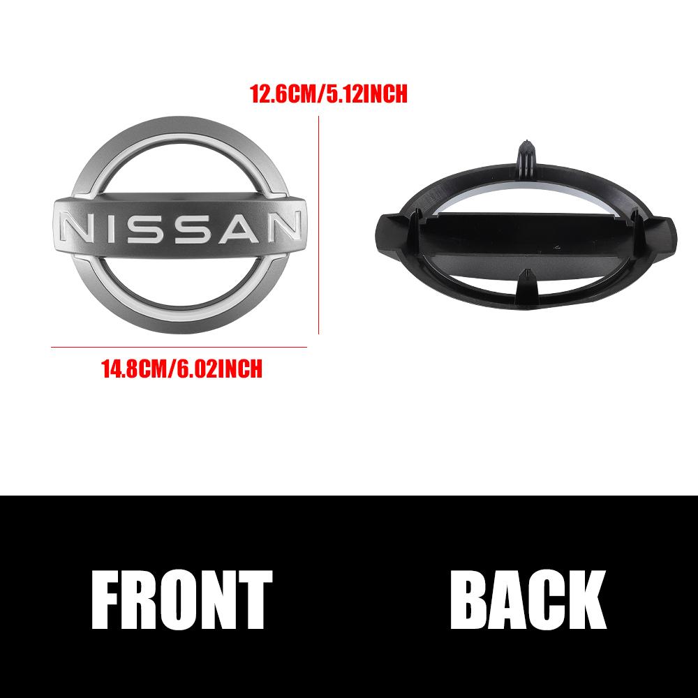 3D ABS Car Front Emblem Rear Trunk Badge Steering Wheel Sticker For Nissan Qashqai Tiida Kicks Versa Leaf Sentra X-trail Altima