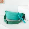 Cool Boy's Cross-body Bag with A Simple and Unique Canvas Baby-sized Waist Bag