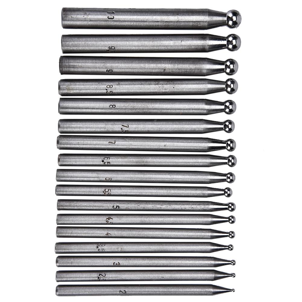 17 ADET Dapping Zımbası Mücevher Kuyumculuk İmalatı Kubbeleme Aleti Dapping Bloğu Zımba