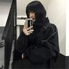 Unisex Oversized Vintage Reflective Stripe Jacket Loose Fit Korean Streetwear Baseball Coat
