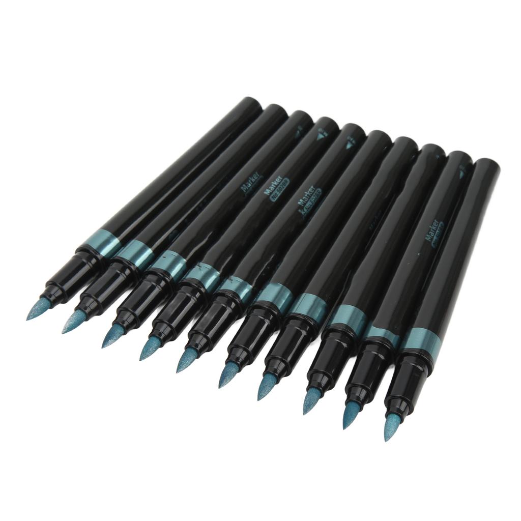 10 Pcs Paint Markers Non Toxic Odorless Metal Paint Water Based Marker Hand Painted DIY Graffiti Pen for Student Gift