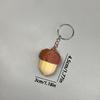 Portable Anxiety Relief Acorn Pop Fidget 3D Printing Smooth Surface Clicker Keychain Durable Silent Stress Relief Gift