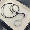 Habl Blogger Style Magnifying Glass Pendant Necklace - Modern, Fun, Dual-Use Design for Women