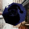 Santa's Starry Night Adventure: Automatic Opening/Closing Umbrella   Outdoor Protection, Travel Accessory, Lightweight & Durable 113