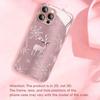 Cute Snowflake Deer Pattern Metallic Paint Glass Hard Phone Case For iPhone 17 Pro Max 11 12 13 14 15 16 Plus 17 Air 16E Cover