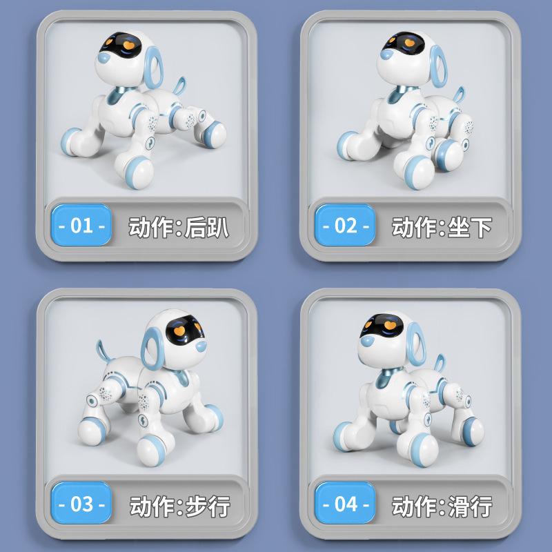 Yingjia Intelligenter Induktions-Roboterhund Kann Singen Und Tanzen Kinder Früherziehung Geschichte Elektrische Programmierung Stunt-Spielzeug-Hund
