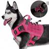Taktisches Hundegeschirr für große Hunde Verstellbar Kein Ziehen mit Griff Reflektierende Militärweste für Labrador Sibirischer Husky.
