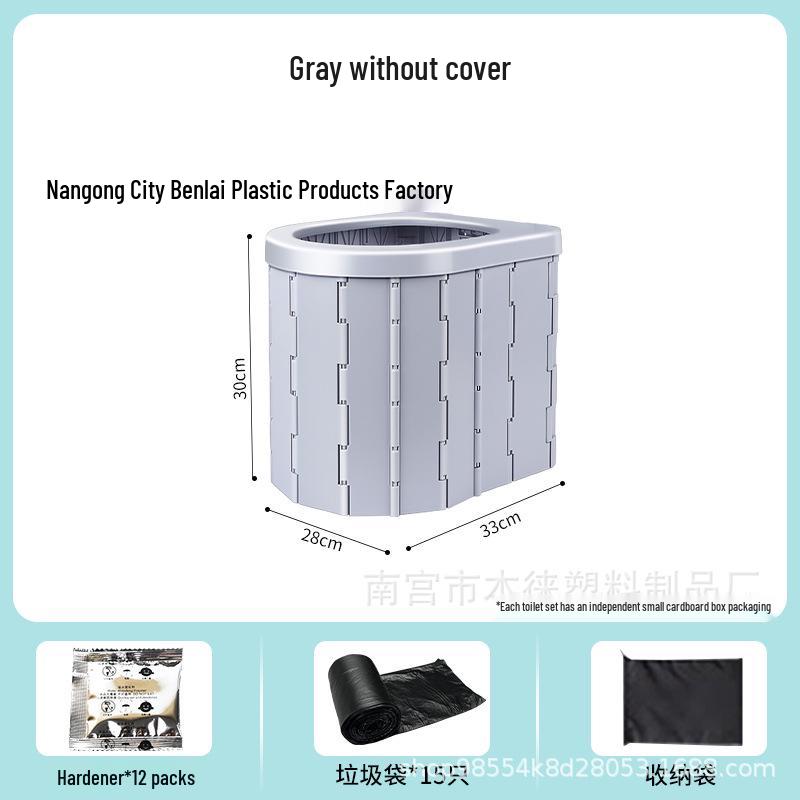 Toaletă Portabilă Pliabilă pentru Excursii în Aer Liber și cu Mașina – Ideală pentru Doamne și Adulți