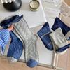 Women's Autumn and Winter New Style Design Sense Trend Color College Wind Tube Stack Socks
