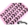 20 Pairs 3D Faux Mink Lashes Natural False Eyelashes Dramatic Volume Fake Lashes Artificial Natural Eyelash Extension Makeup