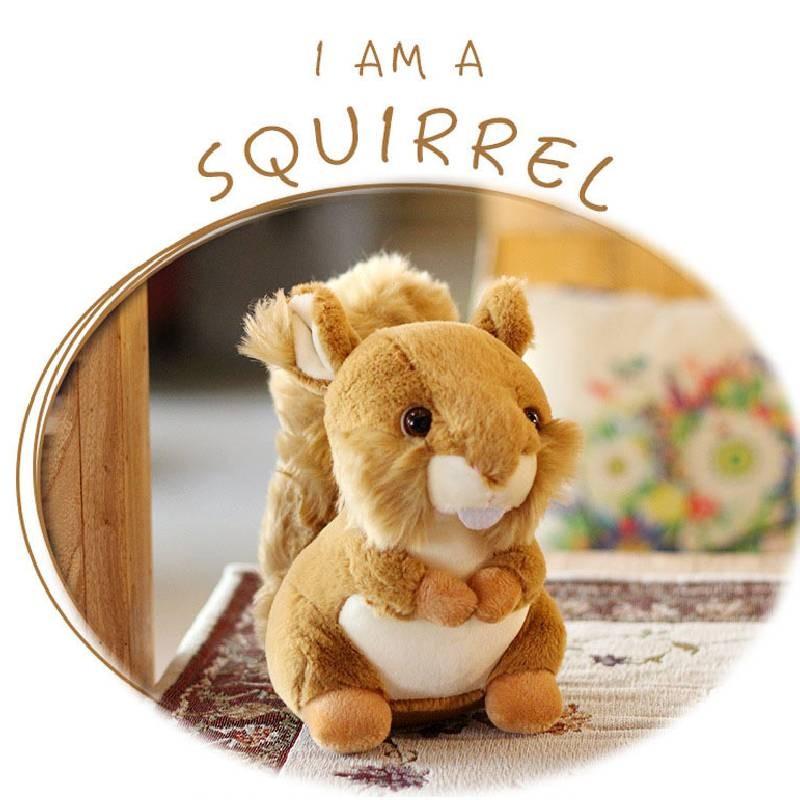 Adorable Brown Hamster Plush Toy Soft Stuffed Animal Decorative Cushion Pillow