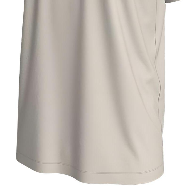 Nike Solid Color Crew Neck Logo Print Vintage T-Shirt Men Tops Grey White BV0627-072