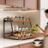 UOISO Pull-Out Bamboo Kitchen Seasoning Rack
