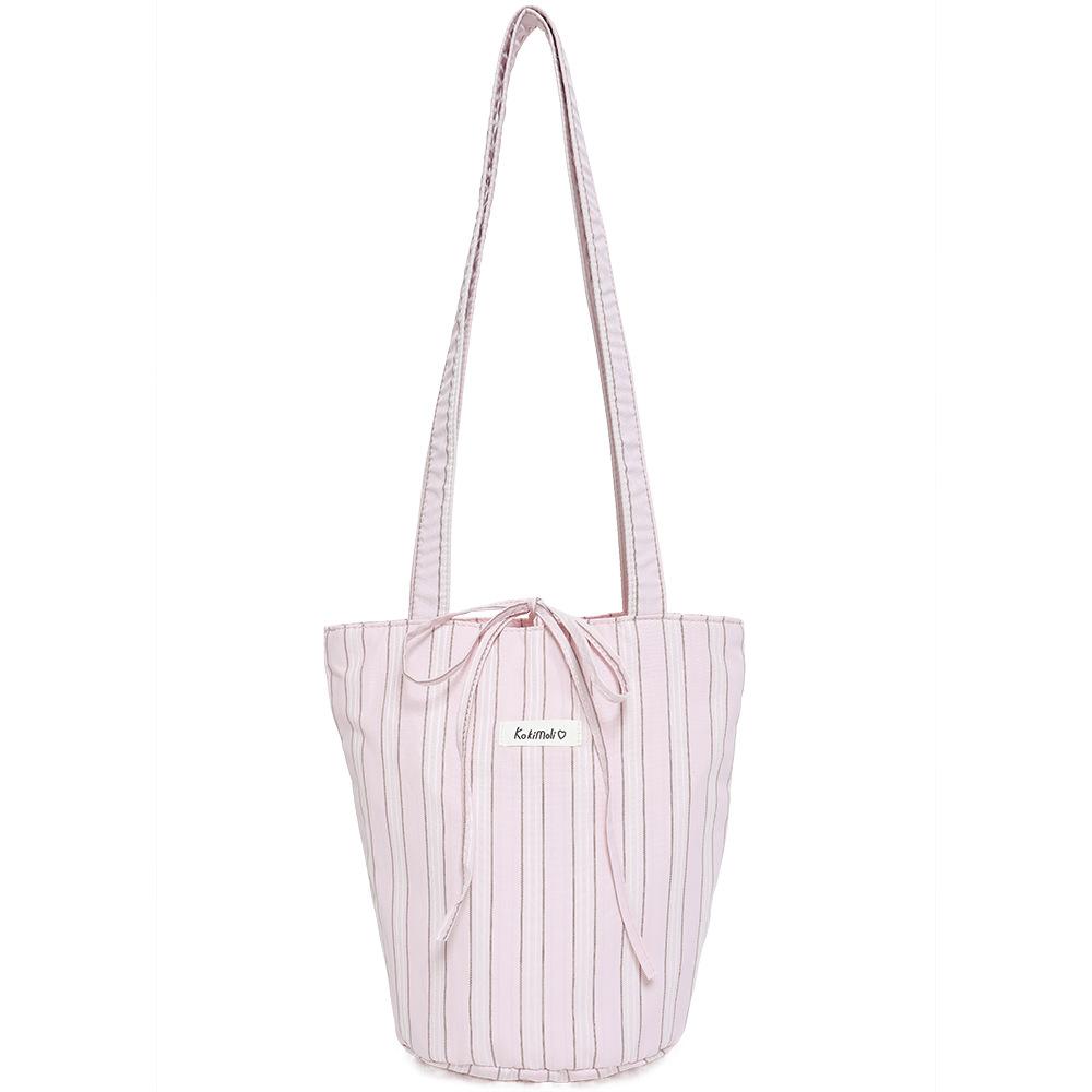 Korean-style Laid-back Cloth Bag Bucket Bag, Academic Artistic Single-shoulder Tote Bag