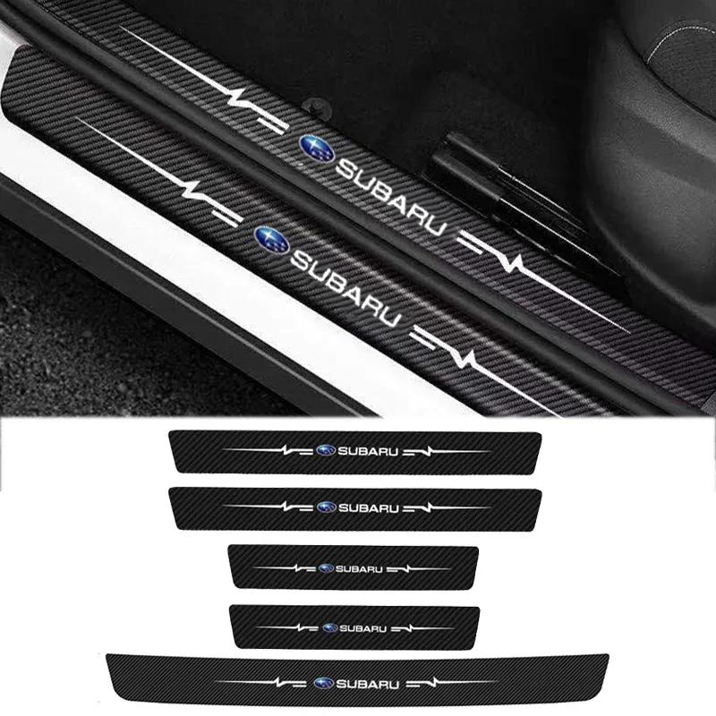 Car Door Threshold Decals Sill Protector Stickers for Subaru Forester XV Outback Impreza Legacy STI WRX BRZ Tribeca WRC ASCENT Z18
