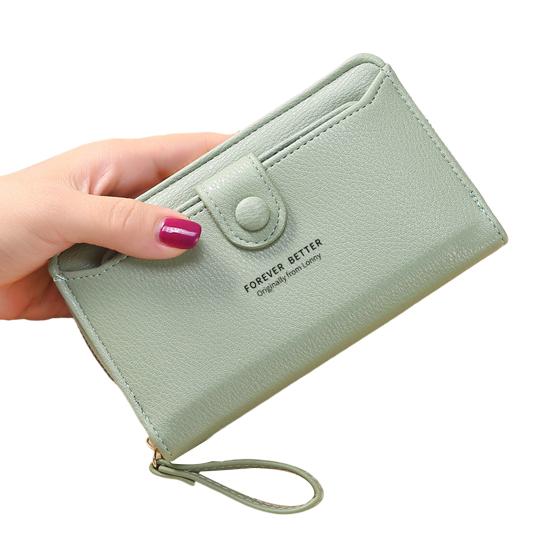 Clutch Bag Multifunction Pocket Storage Scratch Resistant Convenient Female Money Coin Purse for Work