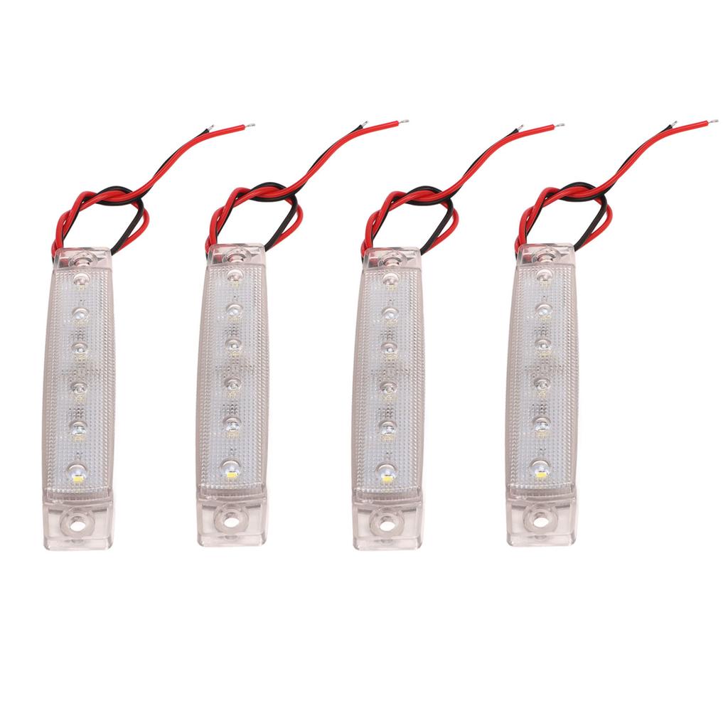 4PCS Side Marker Light PC LED Bright Light Waterproof Rust Proof Side Lights for Ships Yachts