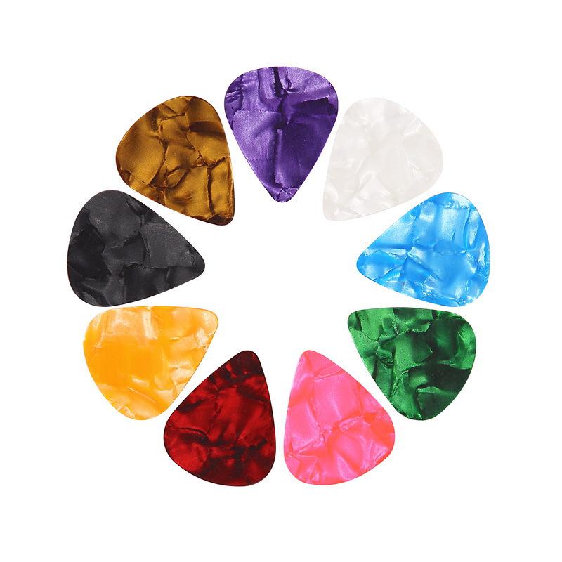 Heart-Shaped Guitar Picks: Celluloid & ABS, 0.5mm, 0.75mm, 1mm