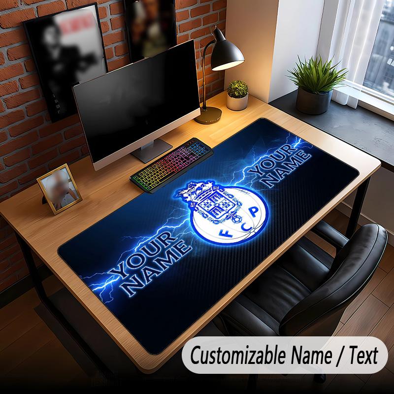 Large Mouse Pad FC Porto Print Custom Name Text Desk Mat for Office Gaming
