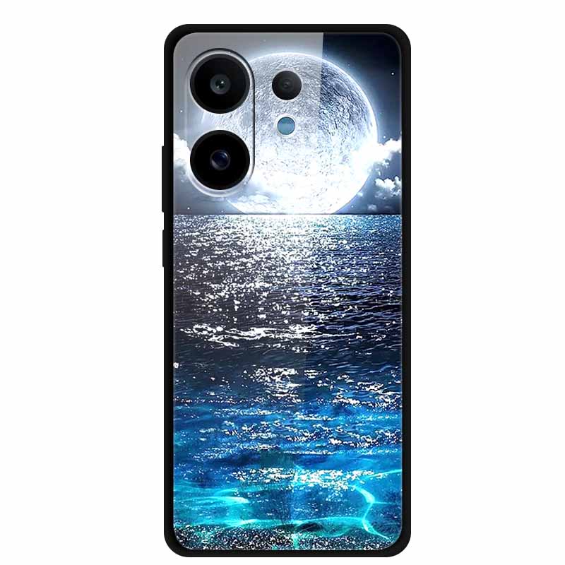 For Vivo V60 5G Glass Case Fashion Cool Animal Tempered Glass Back Cover Case For Vivo V 60 2025 Phone Cases 6.77" Fundas Coques
