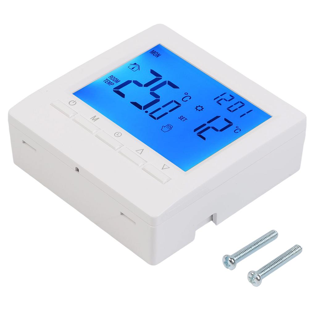 Digital Thermostat For Gas Boiler Room Battery Programmable Heating Temperature Controller Boiler Thermostat Hand Wall Mount