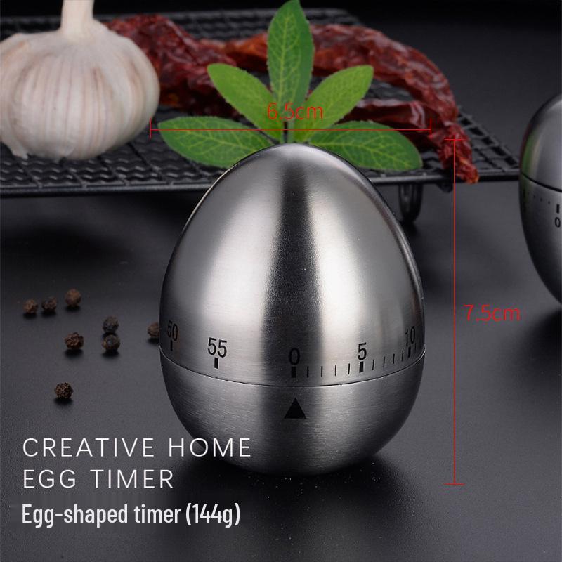 

Stainless Steel Mechanical Timer: Student Time Manager & Kitchen Countdown Tool