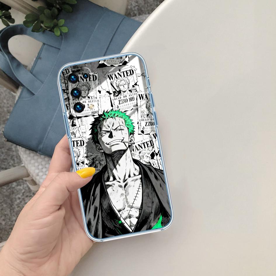 One Piece Zoro Soft Shell Transparent Phone Case for Motorola Moto Edge 20 30 40 50 S30 Fusion Ultra Pro Neo Lite + G200 G23