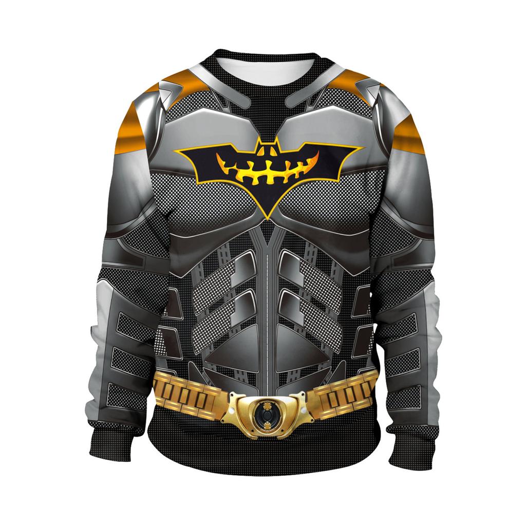 Hot-selling Halloween Series Digital Printing Loose Couple Long-sleeved Crew Neck Sweater