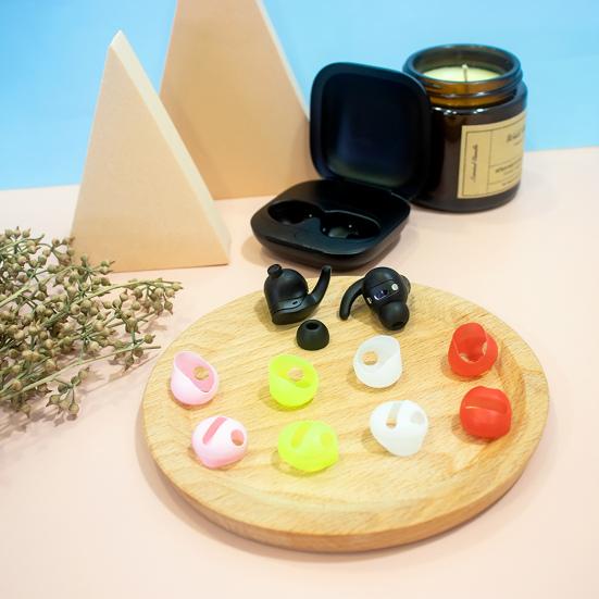 5 Pairs Earbud Case Covers Ultra Light Shock Resistant Anti-loss Silicone Mini Earplug Pads for Beats Fit Pro