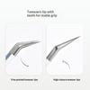 Cartoon Print False Eyelash Tweezers Stainless Steel Curved Professional 3D Lashes Extension Tweezer Makeup Tools