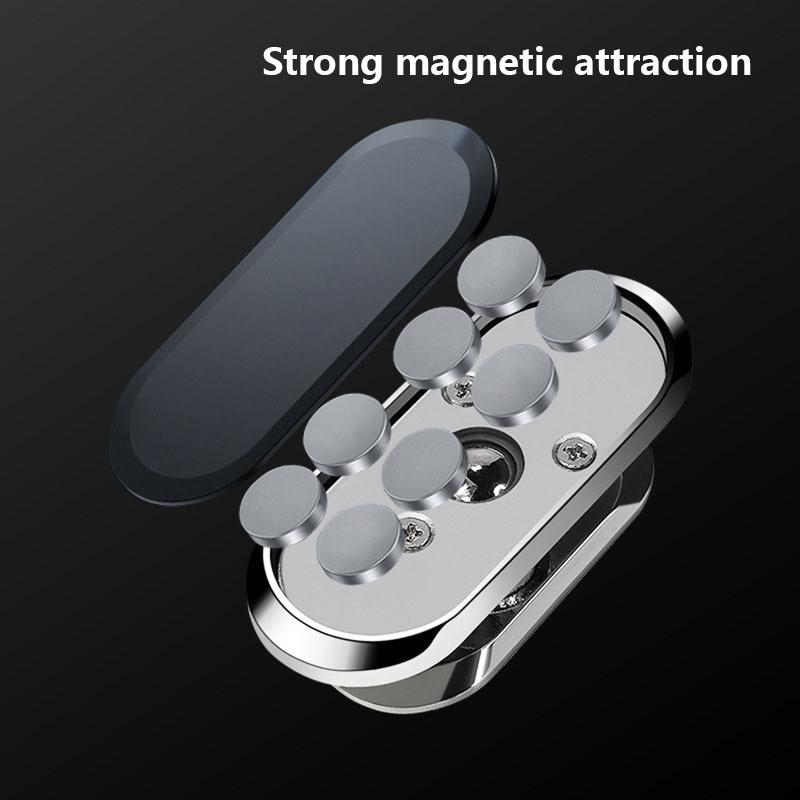 Universal 360 Degree Rotation Creative Car Phone Navigation Multifunctional Strong Magnetic Metal Magnetic Bracket for Car Mount