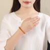 Elegant Yellow Crystal Wealth Abacus Bead Bracelet for Men and Women