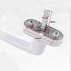 White Window Handle, 2 Pieces Universal Window Handle, Aluminum Window Handle Fits Left And Right