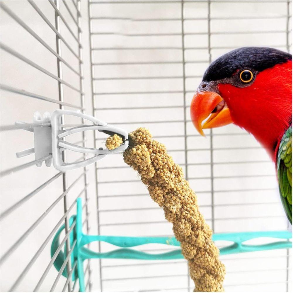6 kusů Držák na krmivo do ptačí klece Papoušek Ovoce Klipy na zeleninu Spona na krmítko do klece pro andulku Kakadu Ara Korela Conure