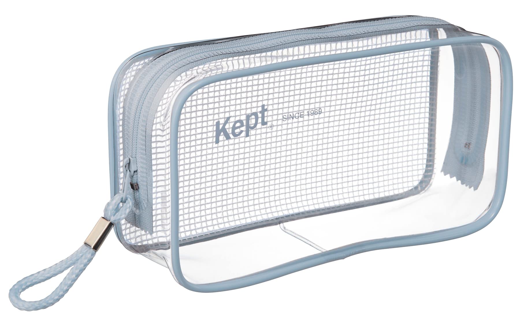 

Reimei Fujii Pen Case Kept Clear Pen Pouch Blue Gray KPF9022BG