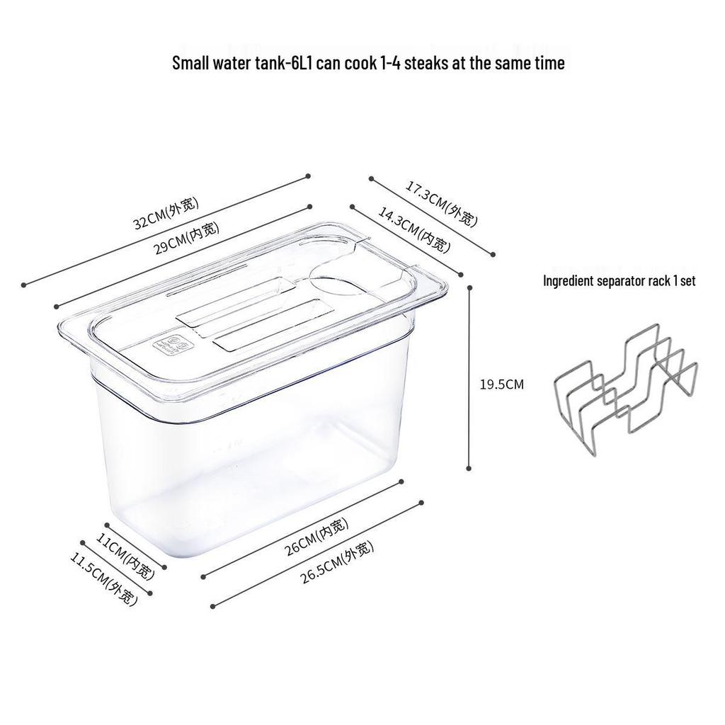 Contenant Sous Vide 11L pour Anova Stick – Bain-Marie Cuiseur Lent Basse Température