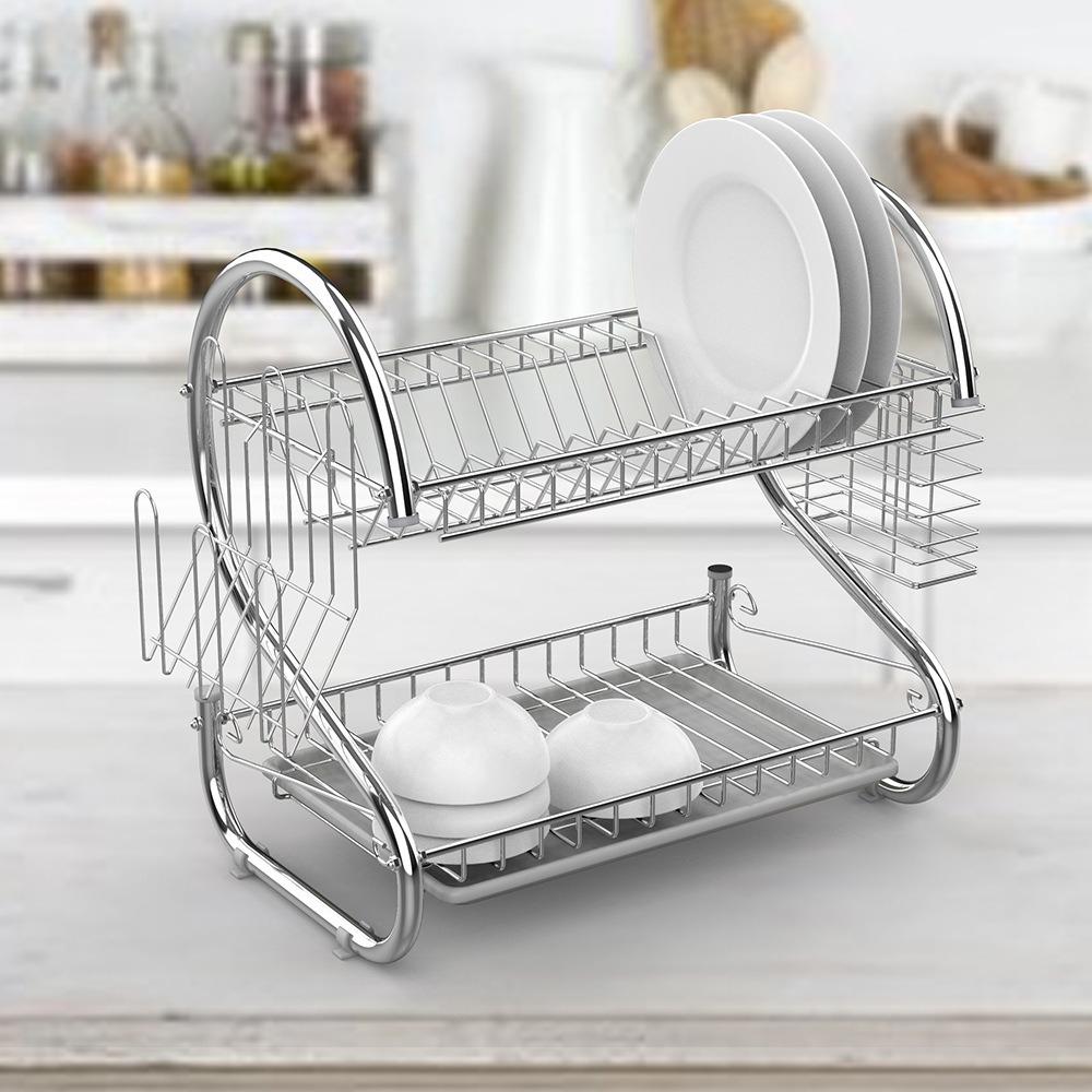 Space-saving Dish Drying Rack Stable Tableware Holder Shelf Practical Cup Drainer  Chopsticks