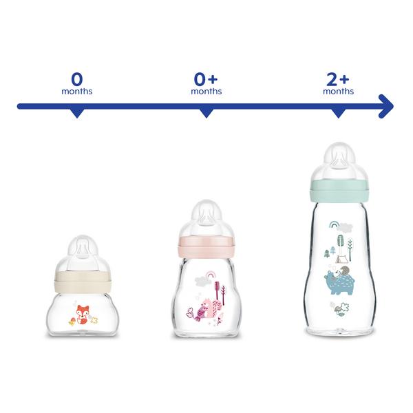 MAM 851254 Feel Good Forest Glass Bottle 260ml girl