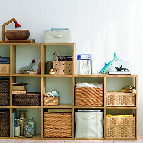 MUJI Stackable Rattan Rectangular Basket, Large (V) Approx. 36cm W X 26cm D X 24cm H 47381313 Basket