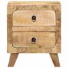VidaXL Table de chevet 40x32x46 cm bois de manguier massif brut 4104511
