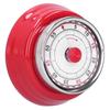 Mechanical Kitchen Timer Cooking Studying Clock Round Reminder Student Time ManagerRed
