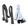 Two 8Pin To 16Pin 12VHPWR PCIE 5.0 Cable for Power Supply and High End Graphics Cards