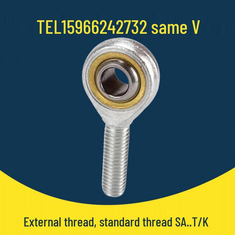 Rod End Joint Bearing with SI Internal Thread and SA External Thread (Clockwise/Counterclockwise) - T/K Eye Joint in Sizes 5/6/8/10/12.