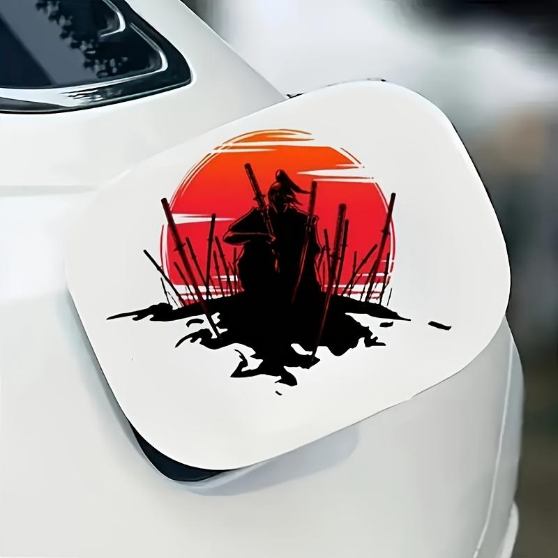 

Самурай под красным солнцем Виниловая наклейка на автомобиль - Тема мультфильмов и аниме, Декоративная наклейка для кузова, Защита от царапин, Фон для стены и многое другое 14cm/5.51in*12cm/4.72in