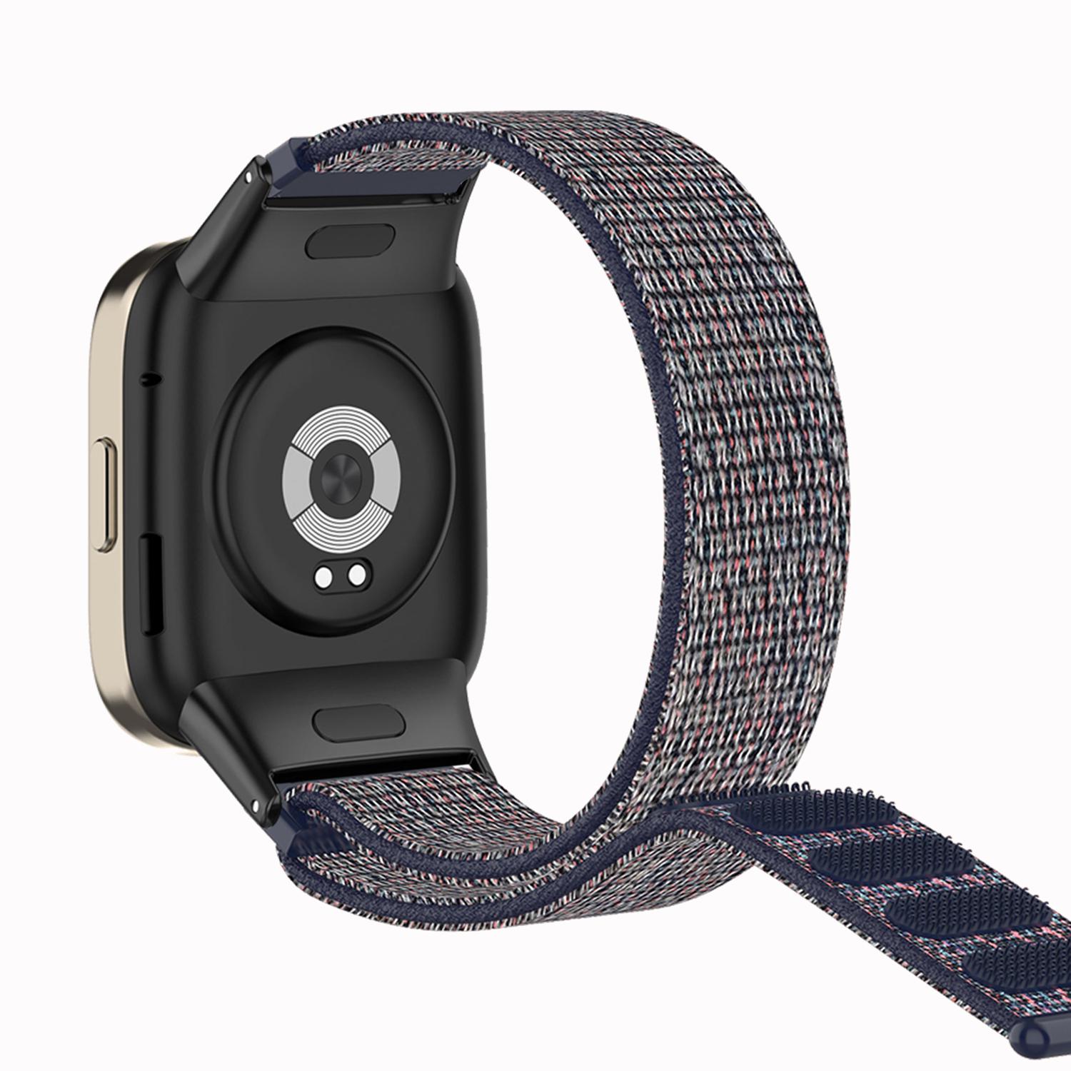 

For Xiaomi Redmi Watch 3 Watch Band Adjustable Nylon Wrist Strap Navy Blue