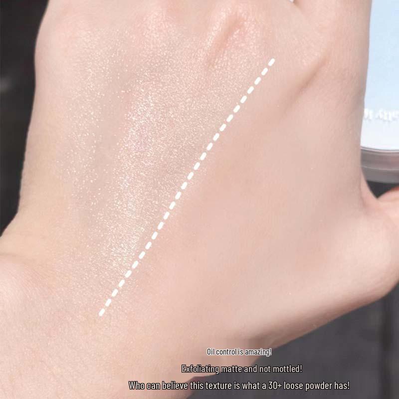 KeKeMood Oil-Control Jelly Honey Loose Setting Powder - Long-lasting, Waterproof, Sweatproof, Lightweight & Non-Transfer.