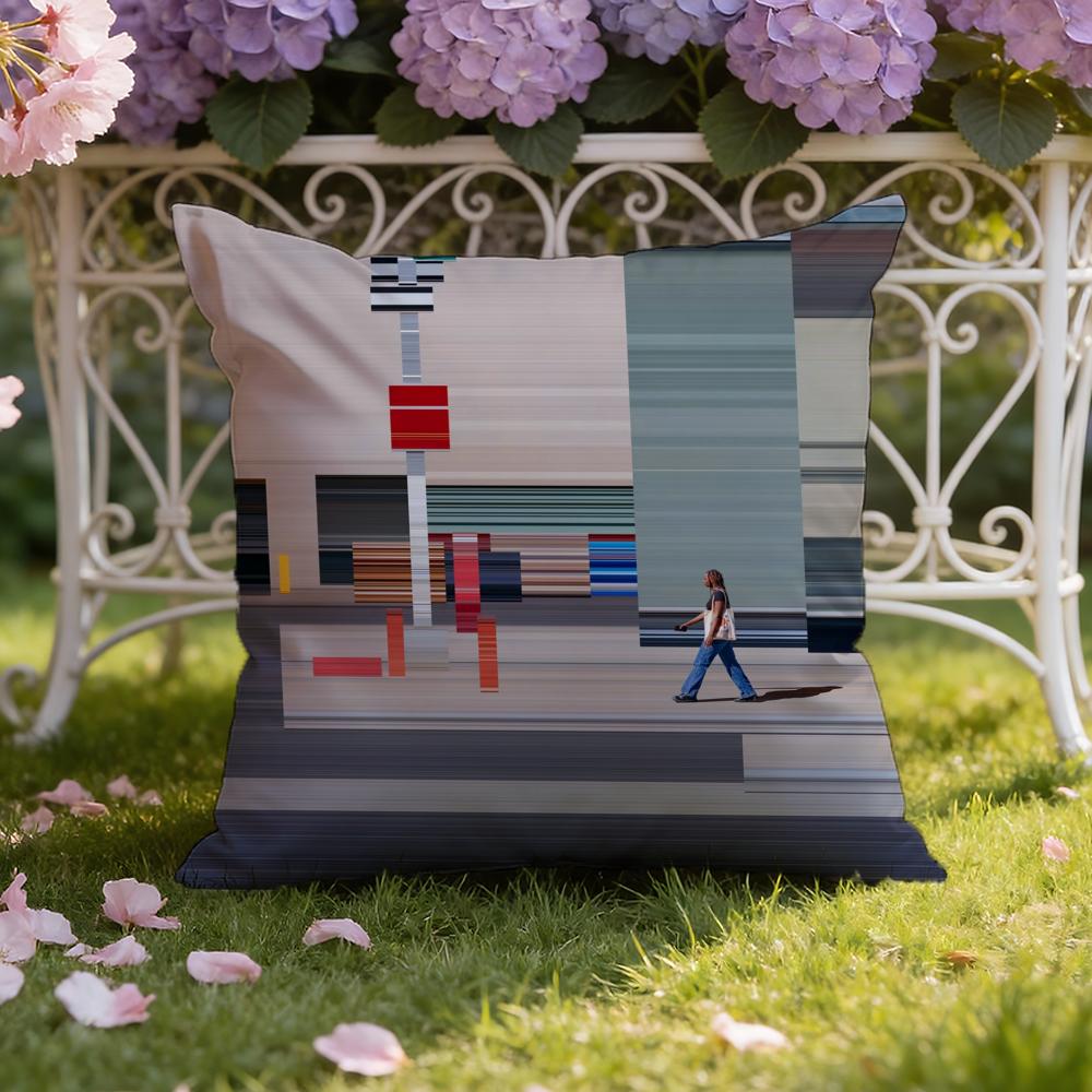 World Premium Printing Cushion Cover Home & Car Dual-Scene Pillow Cover: Reversible for Premium Comfort