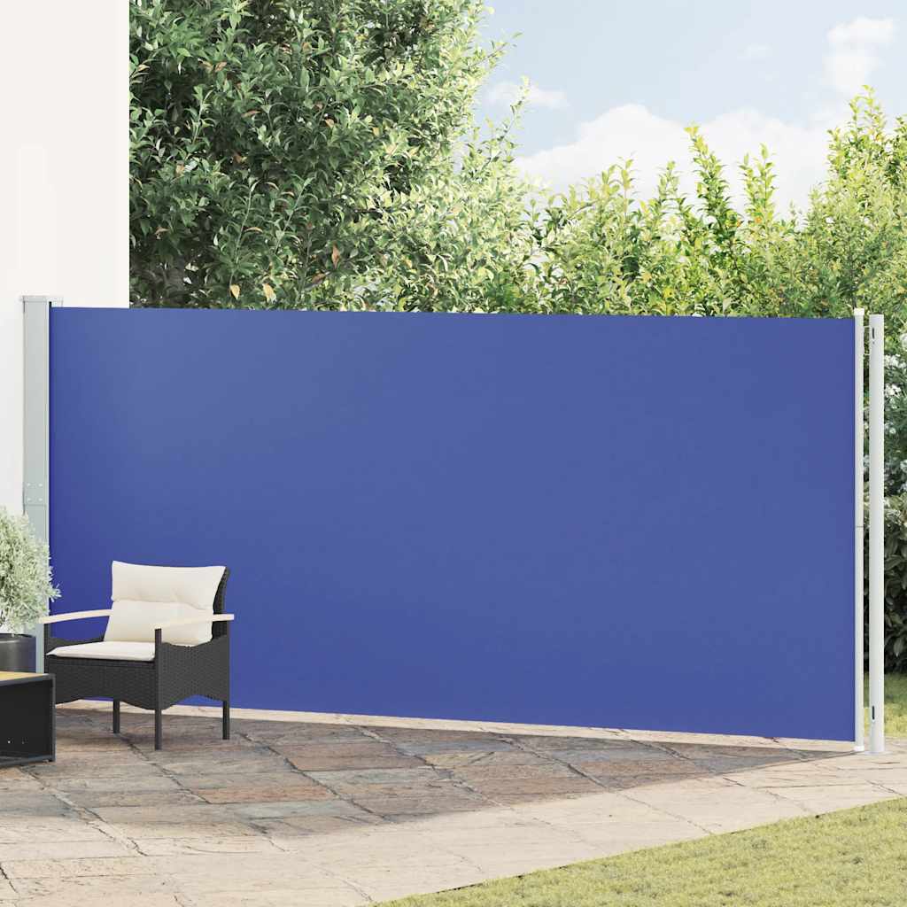 Retractable Side Awning 180 x 600 cm Blue